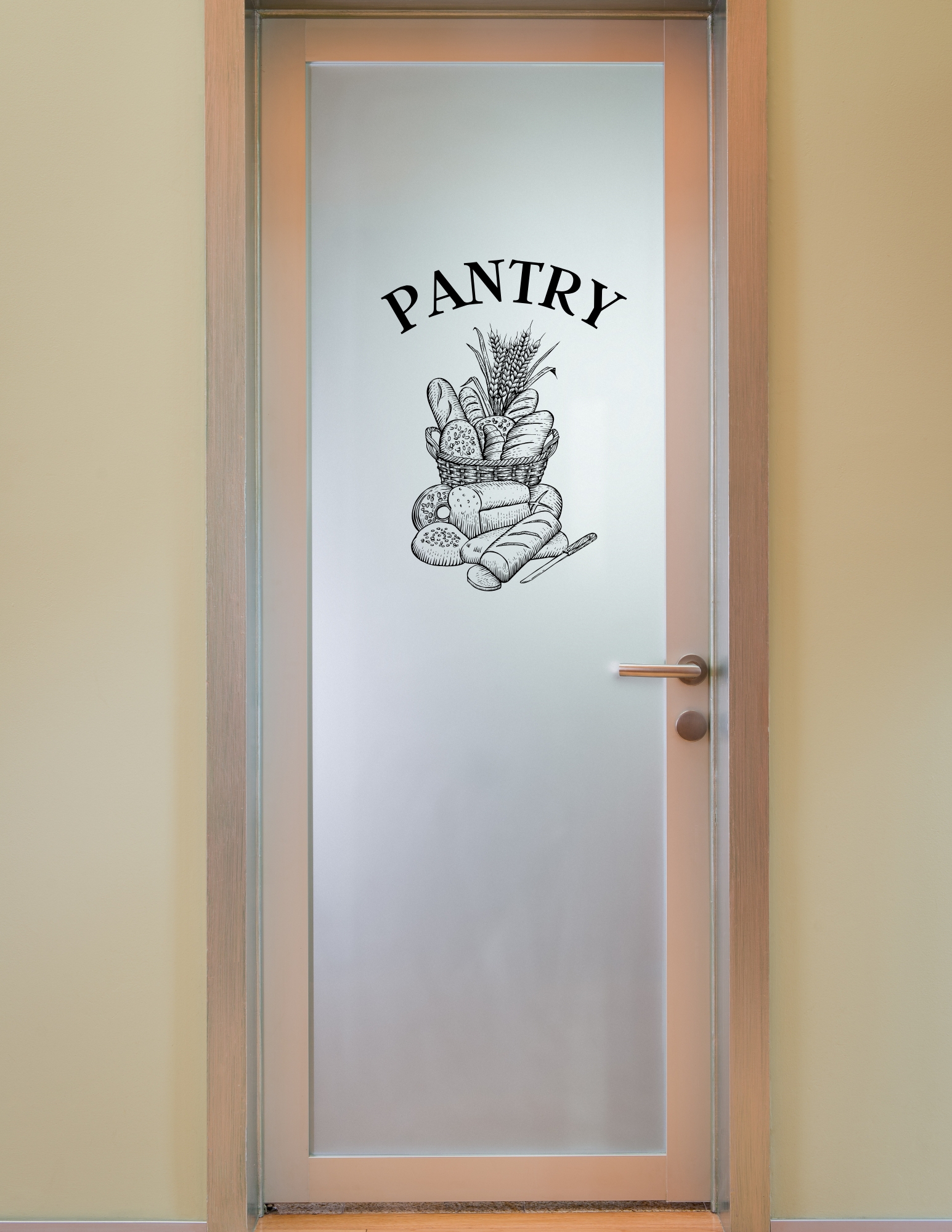 Vintage Pantry Basket Design SVG PNY-09 | Rustic Kitchen Door File 4 Rustic Farm Pantry Engraving Design 002