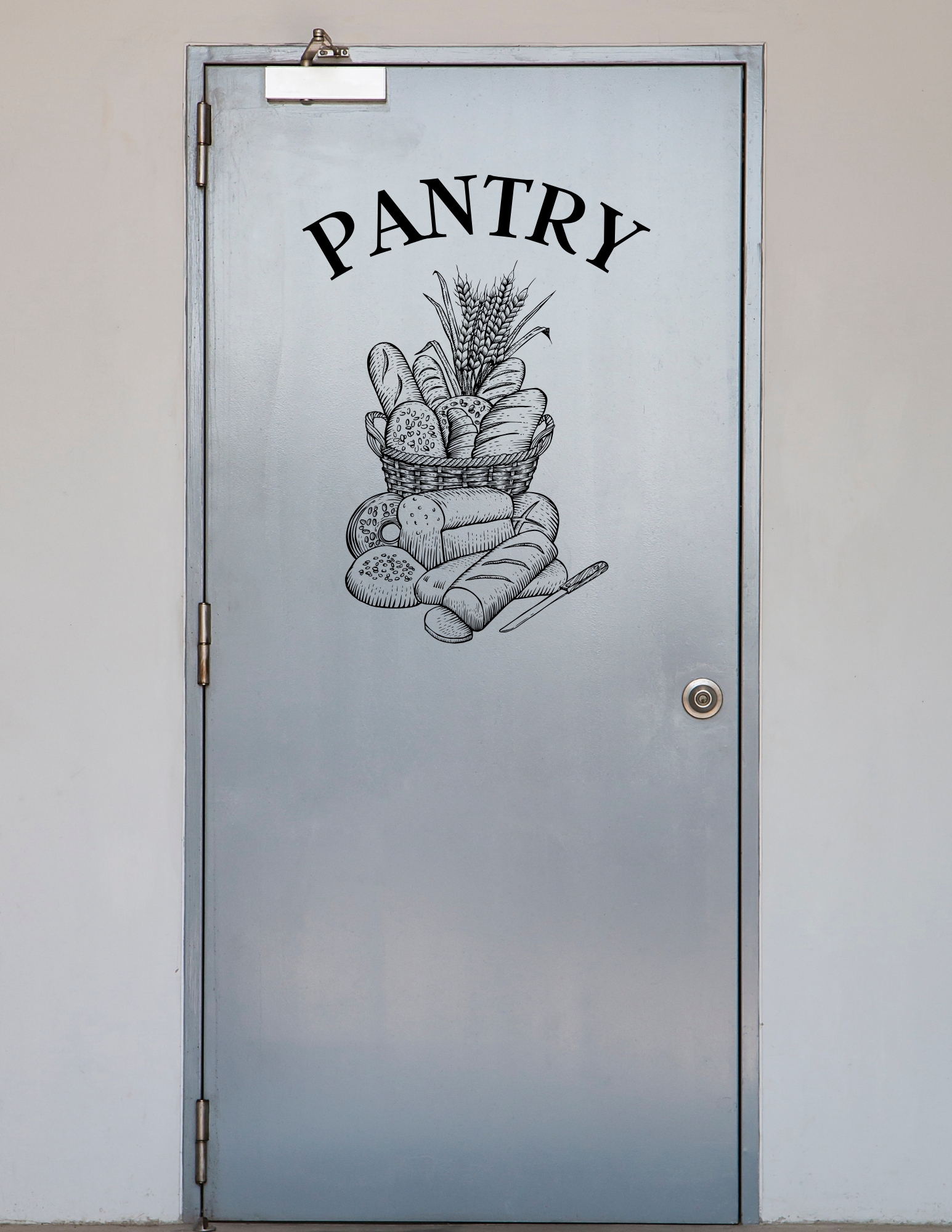Vintage Pantry Basket Design SVG PNY-09 | Rustic Kitchen Door File 2 Vintage Pantry Basket Design SVG PNY-09 | Rustic Kitchen Door File - Image 2