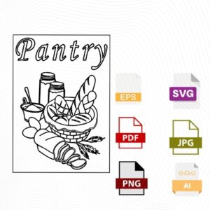 PANTRY SVG- DIGITAL ENGRAVING FILE(DESIGN 01)