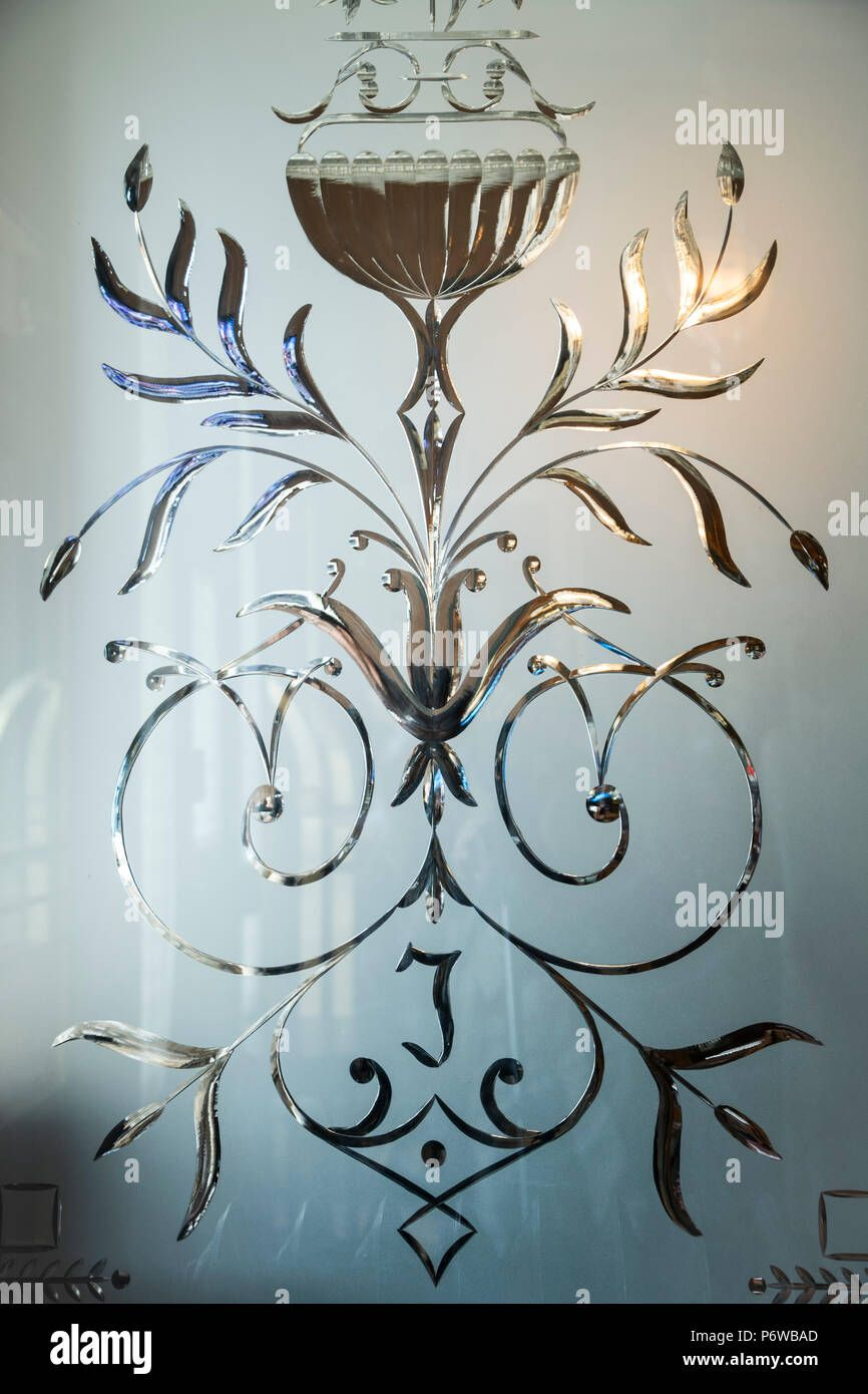 Original reference for etched glass window sent by client