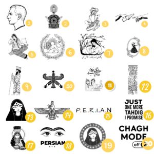 Persian celebration SVG bundle – 20 Iranian cultural vector designs for digital cutting machines