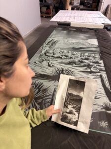 Designing and Crafting Custom Sandblasted Glass: A Masterpiece for Your Shower Enclosure 9 Final installation in a modern bathroom spac