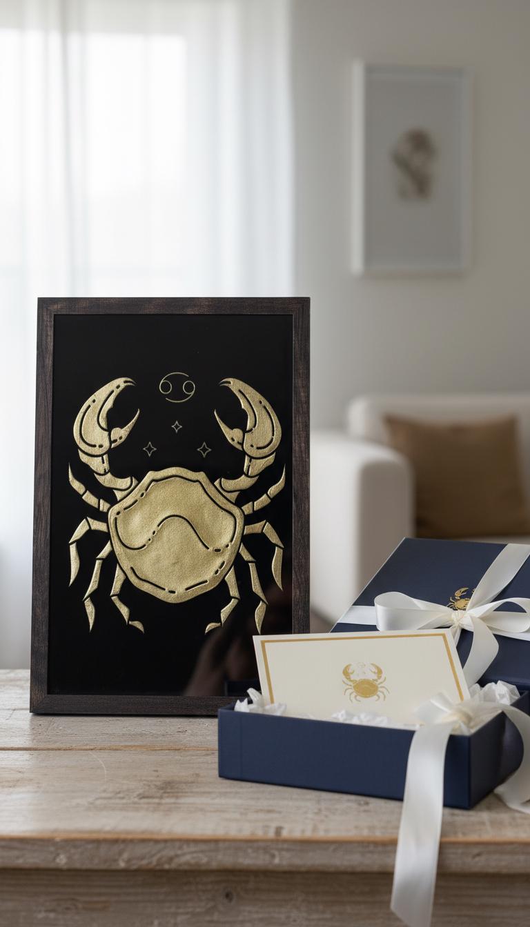 Cancer Crab Gold Leaf Art 9 Cancer Crab Gold Leaf Art
