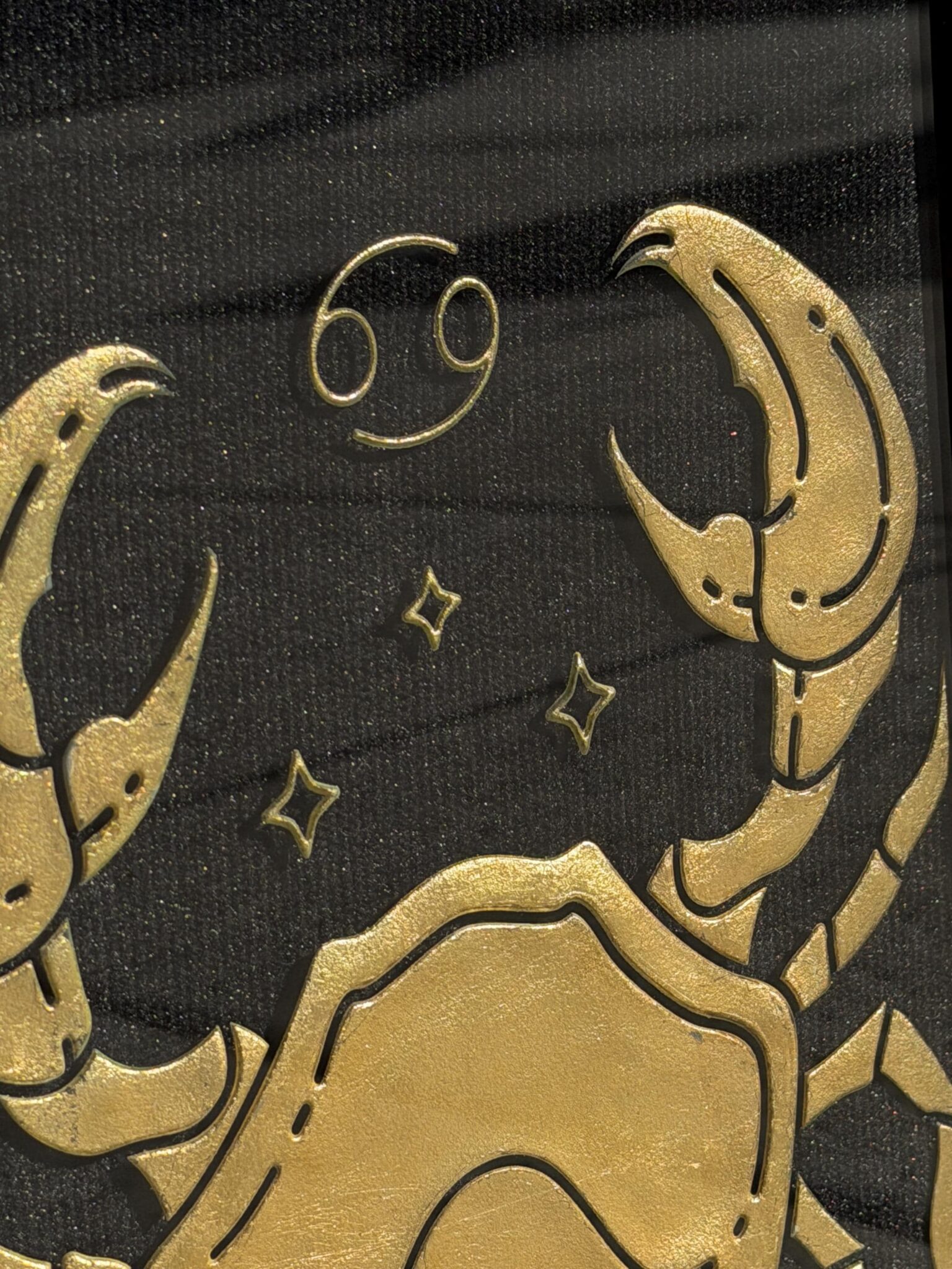 Cancer Crab Gold Leaf Art 4 Cancer Crab Gold Leaf Art