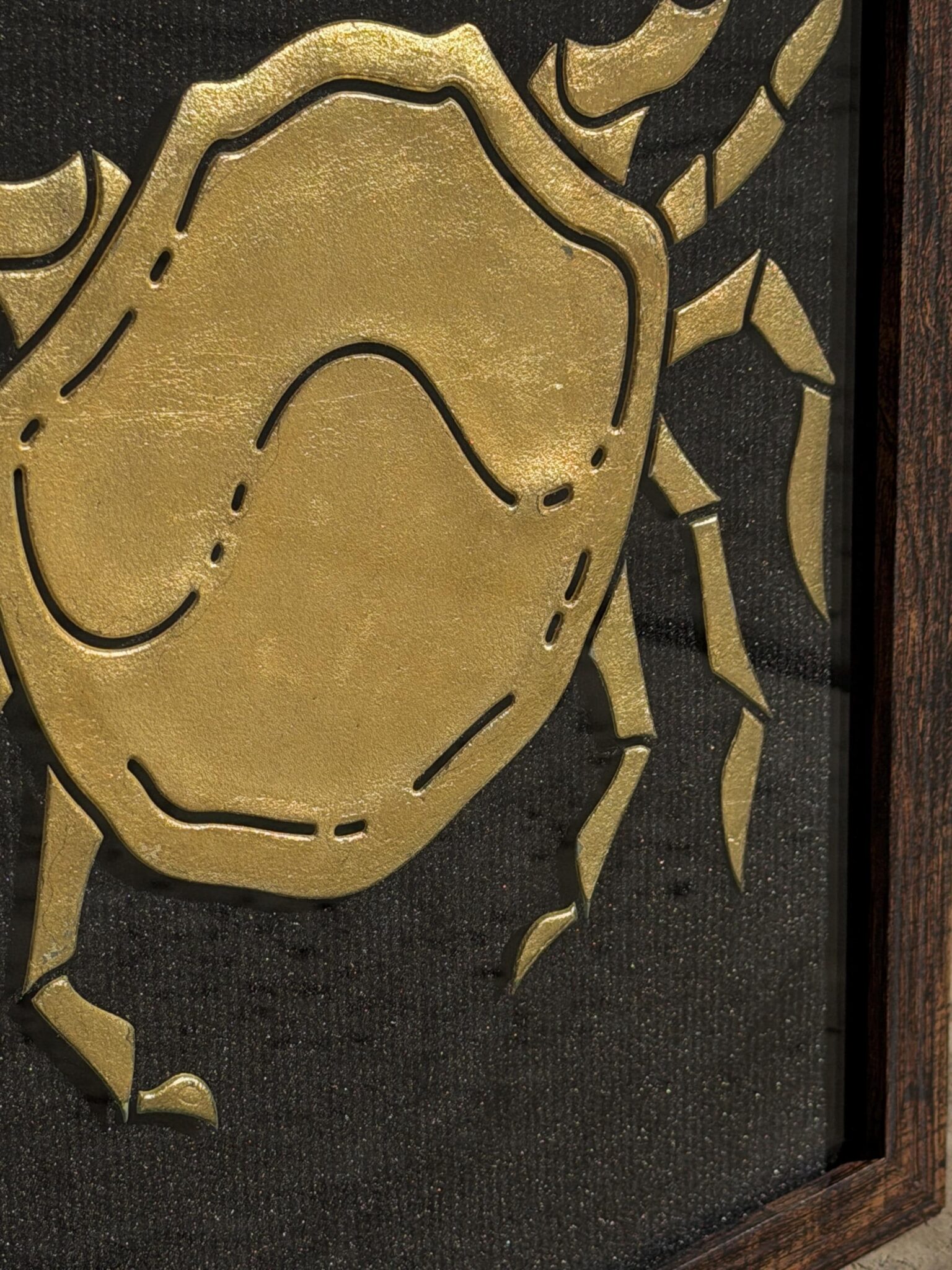 Cancer Crab Gold Leaf Art 8 Cancer Crab Gold Leaf Art