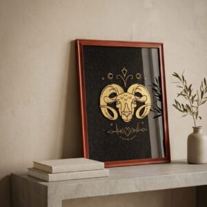 Aries zodiac wall art
