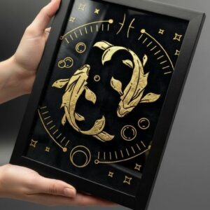 Pisces zodiac wall art