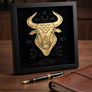 Taurus zodiac wall art